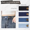 EKIND Adjustable Jeans Button Extenders Denim Waist Extender No-Sew Button