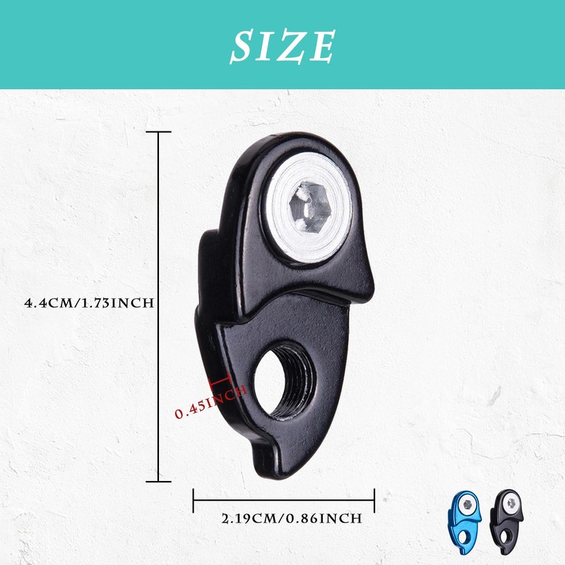 2 PCS Durable Bike Derailleur Hanger Extenders - Rear Gear