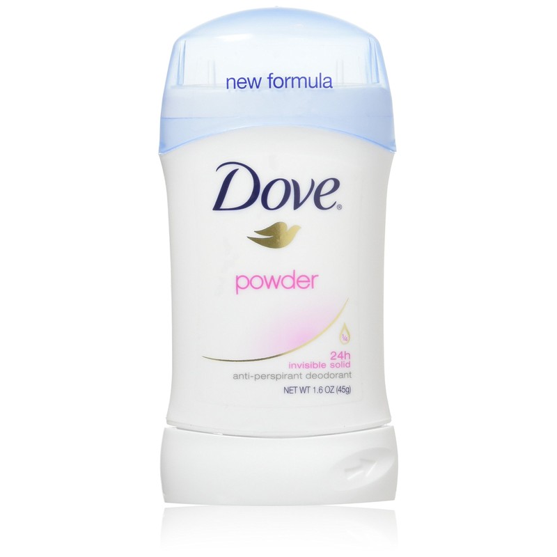 Dove Deodorant Powder Invisible Solid 1.6oz (2 Pack)