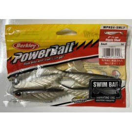 Berkley PowerBait 4'' Ripple Shad Fishing Soft Bait  - 5 Pcs / Color  - Select - Smelt - 4" / 11cm - 5 Count