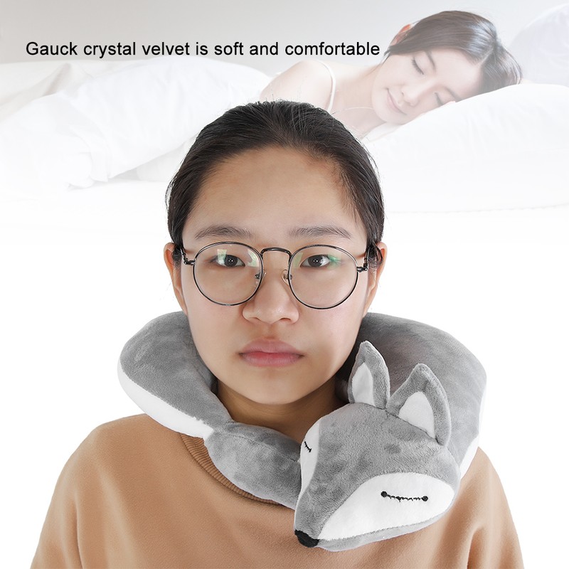 Fox Shape Travel Neck Pillow Soft Air U Shape Health