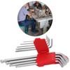9pcs Ball End L Shape Hex Key Wrench Set Sewing