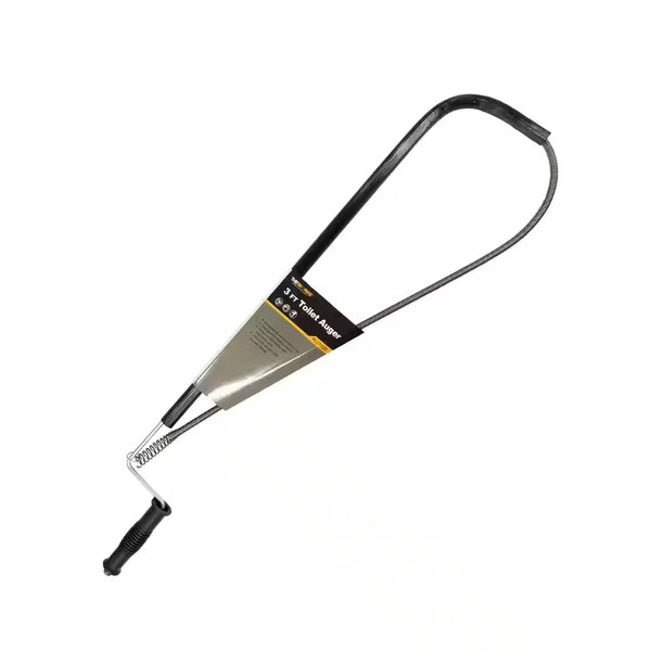 3 ft. Toilet Auger Drain Snake Unblocker Unblock Clog Remover