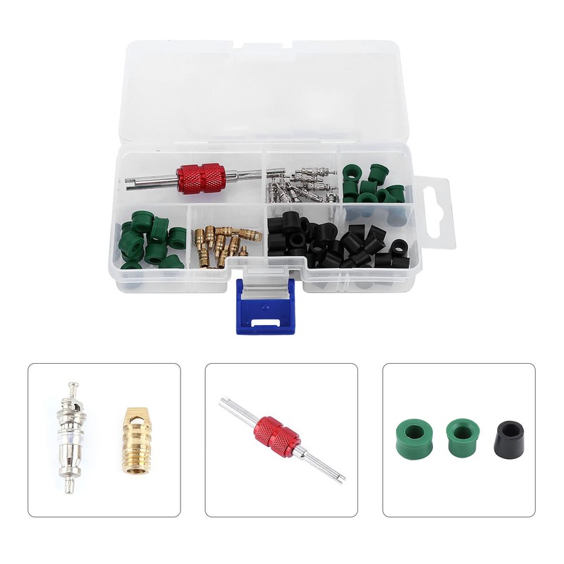 MUNEFE Air Condition Repair Kit, Air Conditioning Valve Core Kit,