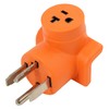 AC WORKS 30 Amp 4-Prong Dryer Wall Outlet Adapter (To