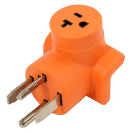 AC WORKS 30 Amp 4-Prong Dryer Wall Outlet Adapter (To Household 15/20A Oulet)