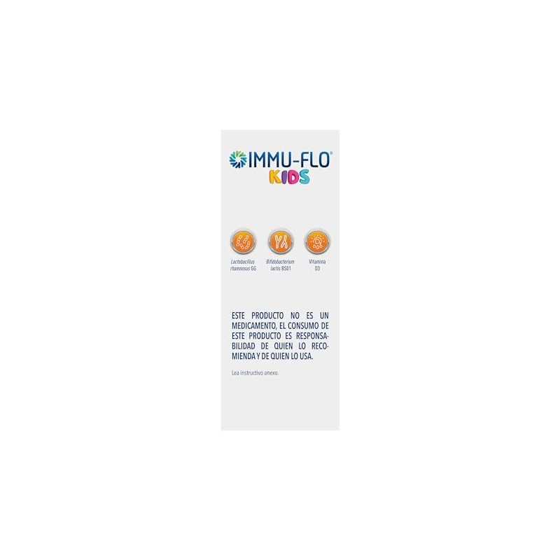 IMMU-FLO® KIDS Suplemento Alimenticio a base de L. rhamnosus GG,