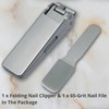 Nail Clippers with Folding Hidden Blade | Stainless Steel Nail