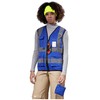 AYKRM Blue Women Hi Vis Vests blue High Visibility Reflective