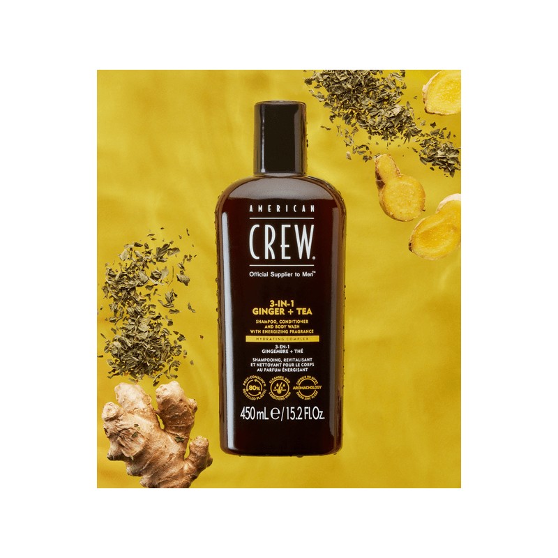 American Crew 3-In-1 Energizing Ginger + Tea 450ml
