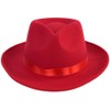 Black Wide Brim Satin Ribbon Fedora Panama Hat Rancher Hat