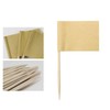 50 PCS Blank Toothpick Flags, Kraft Paper Food Labels (3.5