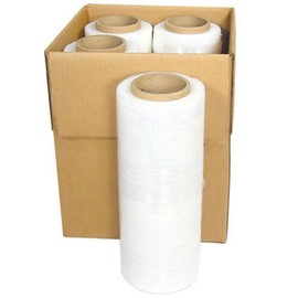 BM Paper 4 Rolls 18" x 6000 SQ FEET 80 Gauge Pallet Wrap Stretch Film Shrink Hand Wrap 1500' 4 Rolls