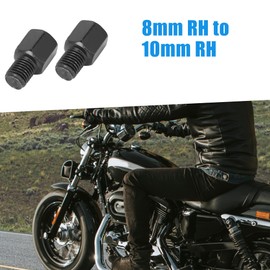 A ABSOPRO 8mm RH to 10mm RH Rearview Mirrors Adapter Bolt Screw (Set of 2)