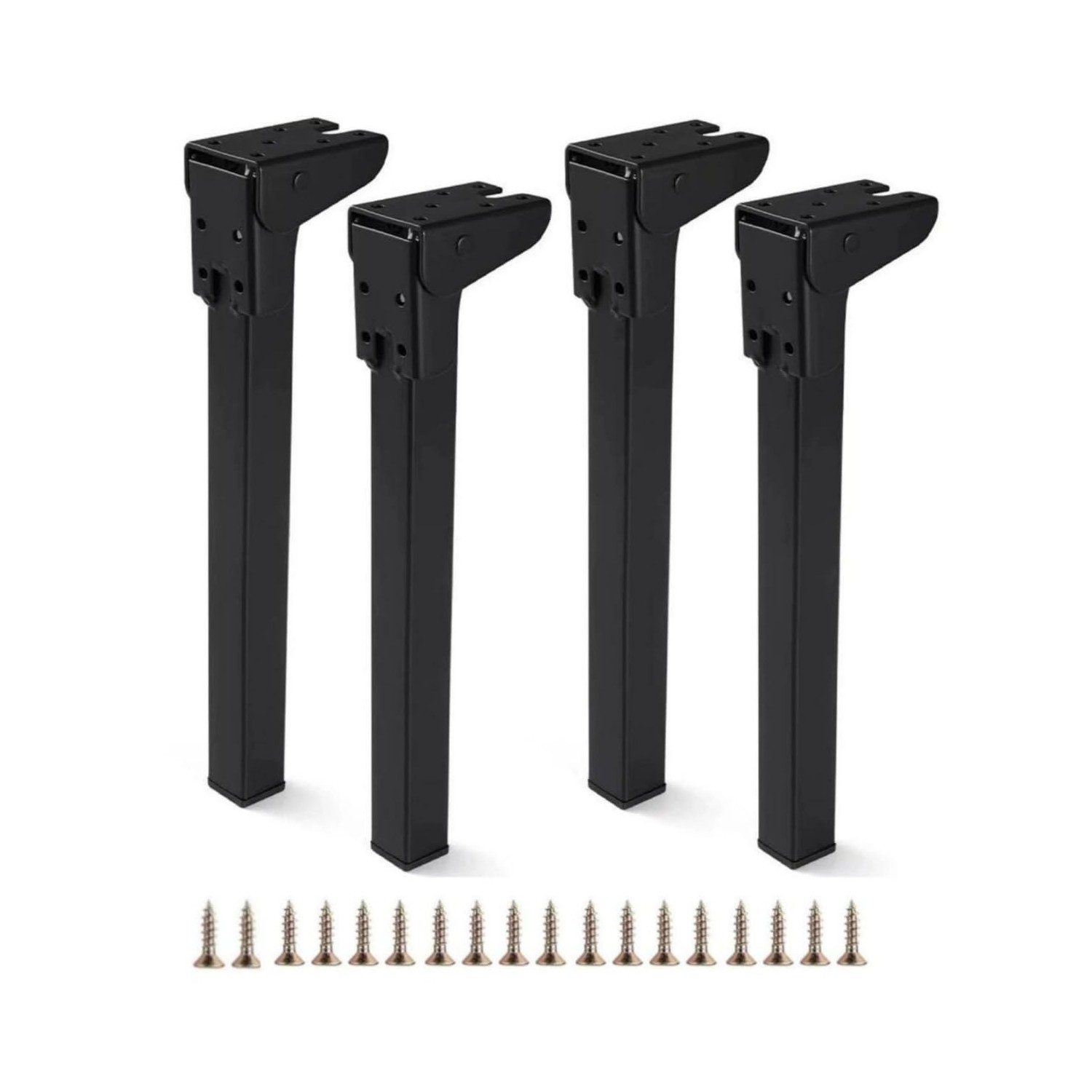 12 Inch Foldable Table Legs -4 Pack Heavy Duty Metal Table Feet for DIY ...