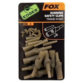 Fox Edges Running Safety Clips Trans Khaki Pack Of 8