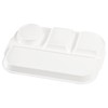 TOPZEA 4 Pack Divided Dinner Trays, Ceramic Serving Platter Dinner