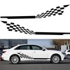 2pcs Stripe Car Decal Graphic Universal Waterproof Self Adhesive Removable