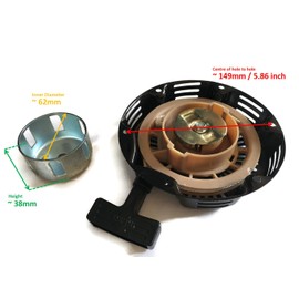 ITACO for Mitsubishi Honda F154 154F 154 Generator Magneto for 1000W 1200W 1400W 1500W Engine Pull Start Pull Recoil Starter Iron Material