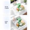 Kitsure Dish Drying Rack - Compact Dish Rack with Utensil