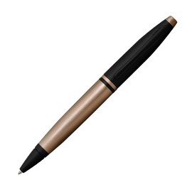 Cross Calais Ballpoint Pen with Twist Mechanism Medium Line Width Black with Gift Box Rose Gold / Black