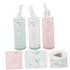 FOMIYES 3pcs Box Cute Cylinder Car Tissue Container Portable Travel