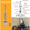 RK114-NR3XL Pressure Reducing Valve Repair Kit compatible with pressure regulator