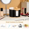 MICHIHOMIE Cotton Bud Holder with Cover, Cotton Pads Holder, Bathroom