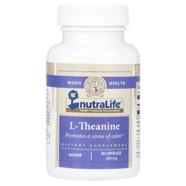 Nutra Life L Theanine L Theanine 200mg 60 capsules, 60 pieces, 1 piece, 60 tablets / 뉴트라라이프 L 테아닌 엘테아닌 200mg 60캡슐, 60개, 1개, 60정