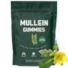 60pcs Mullein Gummies,Mullein Leaf Extract for Lungs,2000mg Mullein Extract for