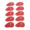 10PCS Golf Club Head Cover PU Leather Protective Abrasion Resistant