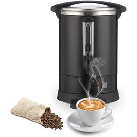 GarveeHome 80 Cups Coffee Urn,12L/3.2 Gallon Double Wall Commerical Coffee Maker for Buffet Catering Wedding Gathering,Large Capacity Hot Coffee Dispenser,Stainless Steel Hot Water Urn