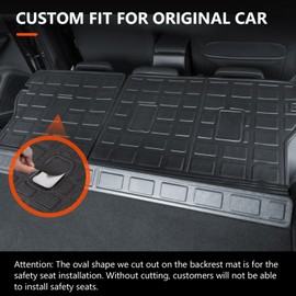 powoq Rear Backrest Mats Compatible with 2018-2023 Subaru Crosstrek/XV Non-Hybrid Model Back Seat Protector Subaru Impreza Hatchback Replacement for Subaru Crosstrek Accessories (Rear Backrest Mat)