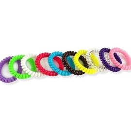 Spring Hair Tie Random Elastic Band Women's Spring Twist Rubber (WFG7222) / 스프링 머리끈 랜덤 고무줄 여성 스피링 꽈배기 고무 (WFG7222)