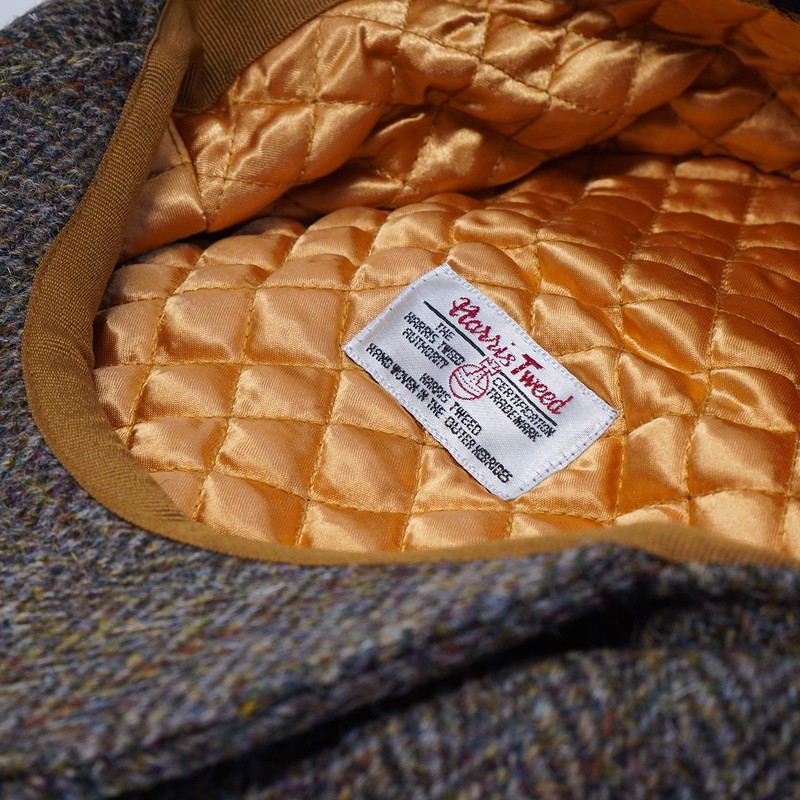 Borges & Scott Lomond Newsboy Flat Cap, Harris Tweed, 100%