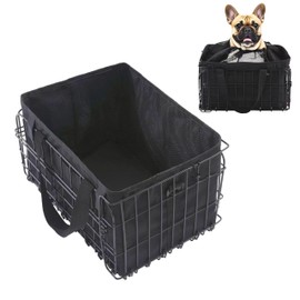 GoldToolSet Large Dog Bike Basket with Removable Liner Bag, Portable Rear Bike Basket Carrier for Travel, Waterproof Bike Storage Suit for Front/Rear/Side of Bicycle, Ebike Accessoriest for Pets, Fruit & Grocery