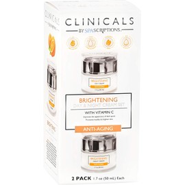 SpaScriptions Clinicals Set De Crema Iluminadora De Día Y Noche Con Vitamina C - Paquete De 2 (1.7Oz)