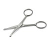 Probe Curved Safety Ball Nose Scissors 4" Pet Face Ear