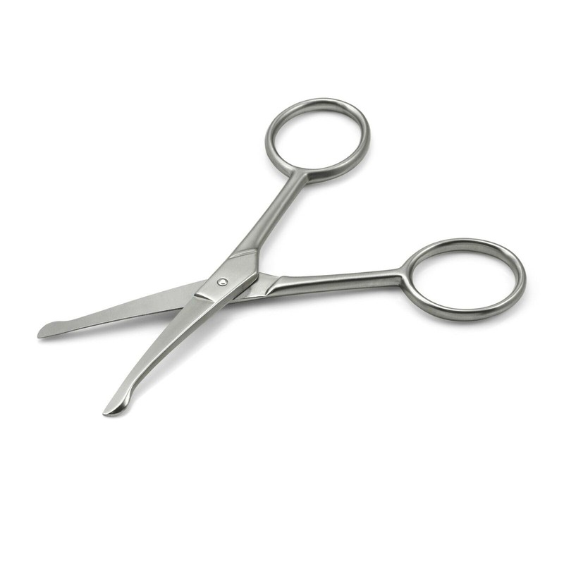 Probe Curved Safety Ball Nose Scissors 4" Pet Face Ear