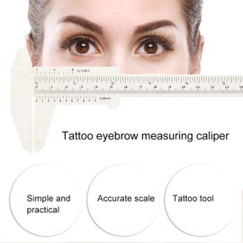 Regla de la Ceja, Regla Microblading Maquillaje Herramienta de Medida de la Ceja Microblading Plantilla de Bricolaje Medidor Microblading