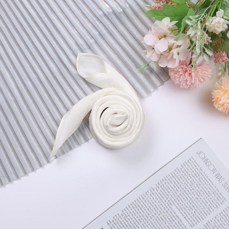 Allegra K Scarf, Plain, Square, Neckerchief, 27.6 inches (70 cm),