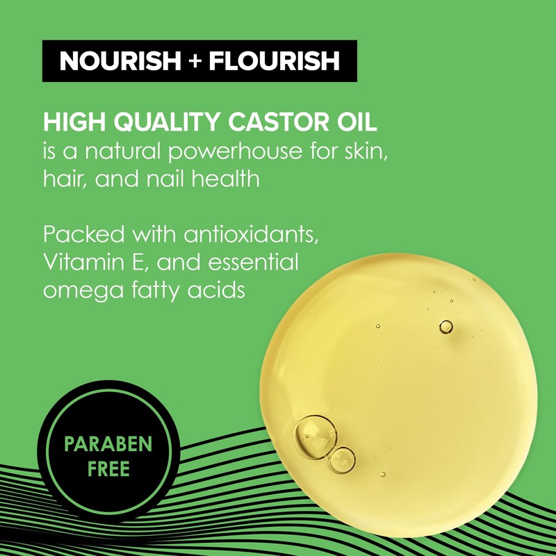 True+Real 100% Pure Castor Oil – Cold-pressed, Hexane Free, Unrefined,