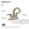KOHLER Rubicon 4 in. Centerset 2-Handle Bathroom Faucet Vibrant Brushed