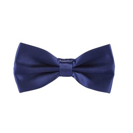 Pajarita de poliéster de 6,6 cm con nudo preatado en caja de regalo para hombres, Azul marino/flor y brillo, 4.9 x 2.6 Inches