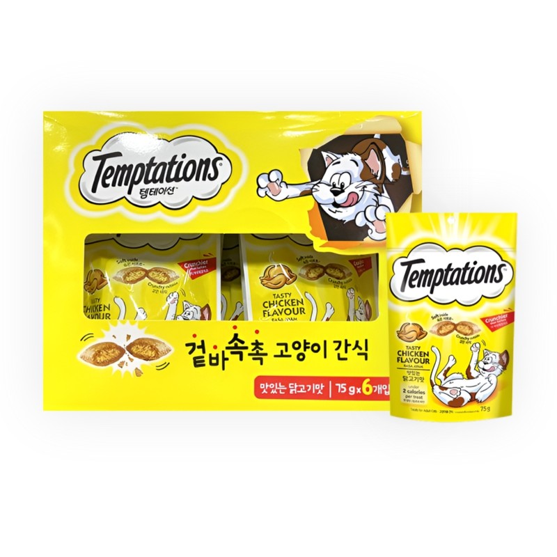 Temptation Cat 75g 6 pack salmon chicken / 템테이션 고양이