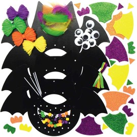 Baker Ross AX191 Bat Dream Catcher Craft Set for Children - Pack of 4, Craft Sets for Children for Crafts and Painting, Bat