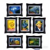 Fridge Refrigerator Magnets Picture Frames, Vintage Style Open the Back