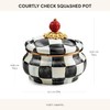 MACKENZIE-CHILDS Enamel Squashed Pot, Cute Enameled Container with Lid, 20