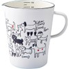 Plune Enameled Measuring Cup Large Measuring Cup Monotone Dog