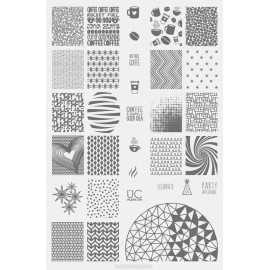 Uberchic Colección #2 Con 3 Placas Para Estampado De Uñas